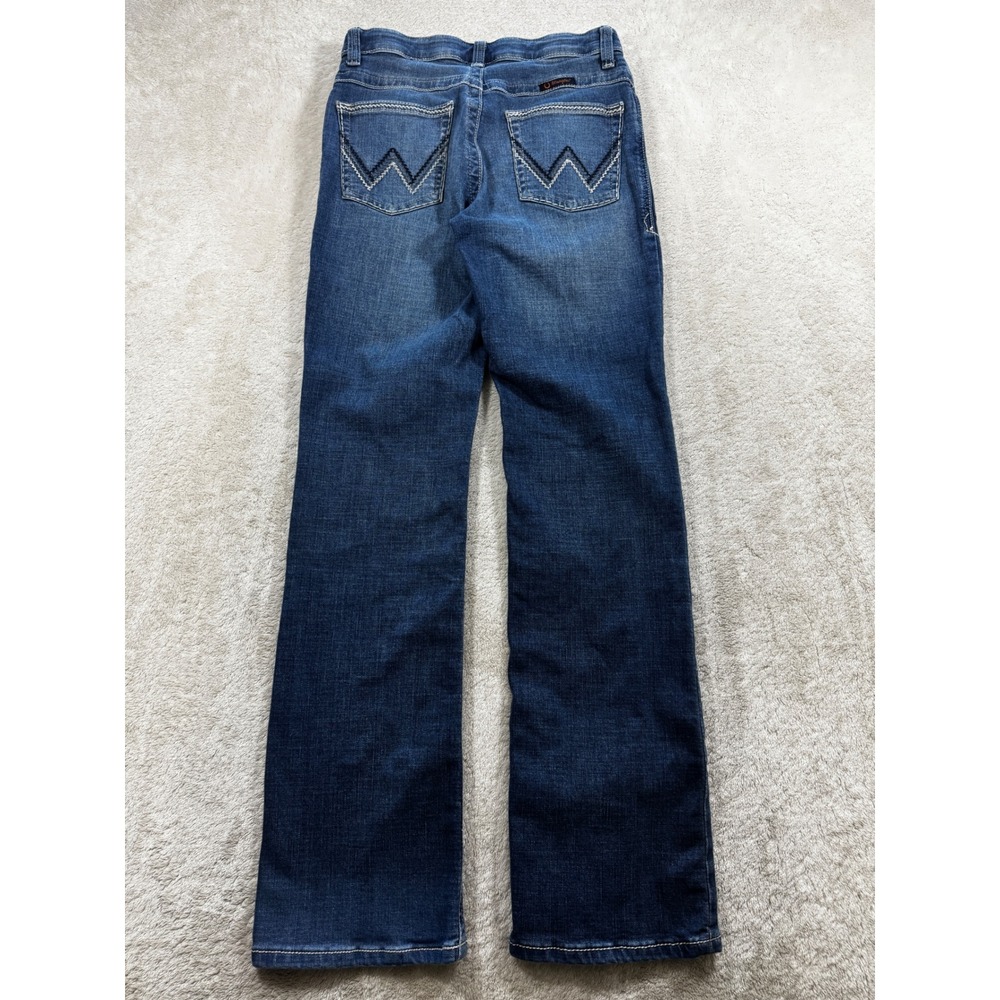 Wrangler Womens Willow Ultimate Riding Bootcut Blue Jeans 7x32 Meas: 28x31 - Picture 2 of 6